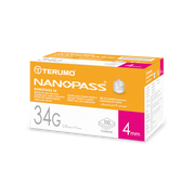 Ago Per Penna Da Insulina Nanopass Gauge 34 Lunghezza 4mm 100 Pezzi T-1