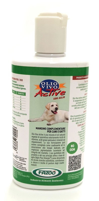 Olio Vivo Active Mangime Complementare Manto Cani/Gatti 250ml-1
