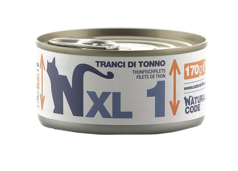 Natural Code XL1 Per Gatti Adulti Tranci Di Tonno 170g-1