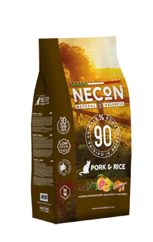Necon Natural Wellness Crocchette Maiale E Riso Gatto Adulto Sacco 10kg-1