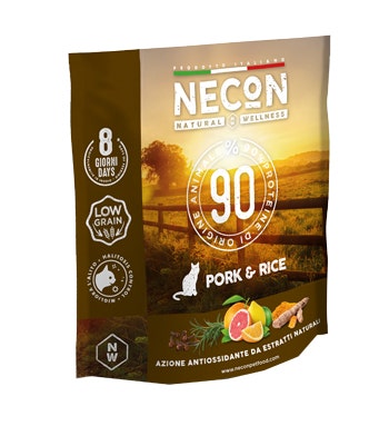 Necon Natural Wellness Adult Pork&Rice Alimento Completo Per Gatti Adulti 400g-1