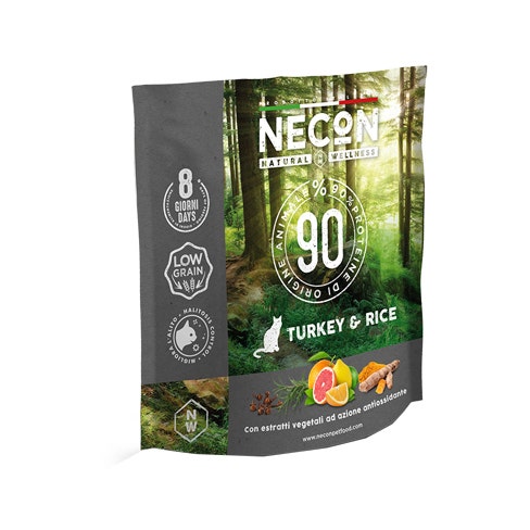 Necon NW Crocchette Gatto Adulto Tacchino E Riso 400gr-1