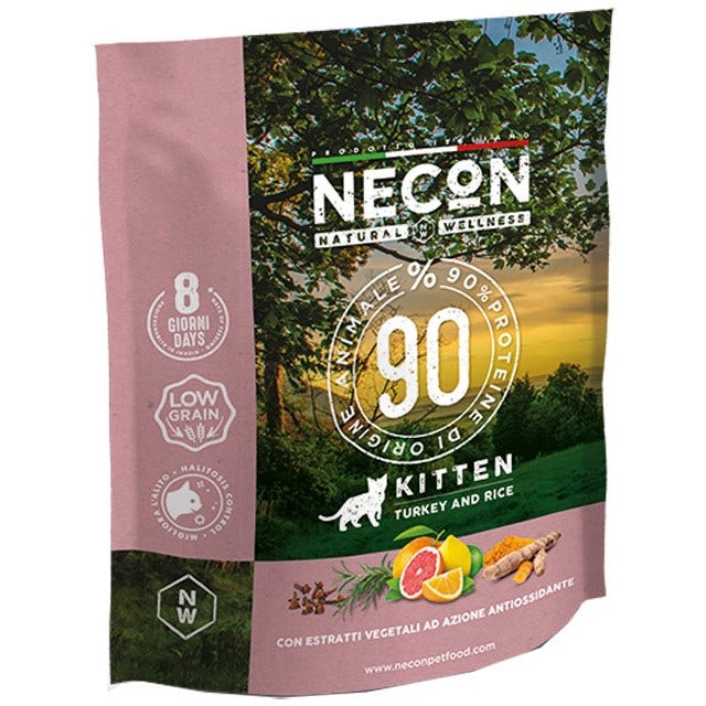 Necon Natural Wellness Gattino Tacchino/Riso 400g-1