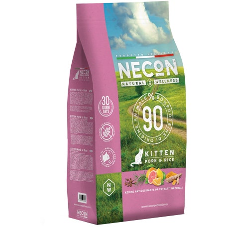 Necon Natural Wellness Gattino Maiale/Riso Sacco 1,5kg-1