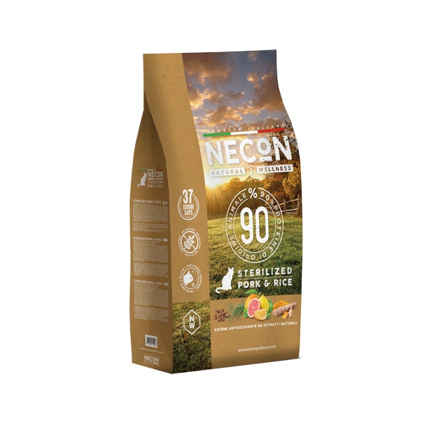 Necon Natural Wellness Sterilized Pork E Rice Per Gatti Sacco 10Kg-1