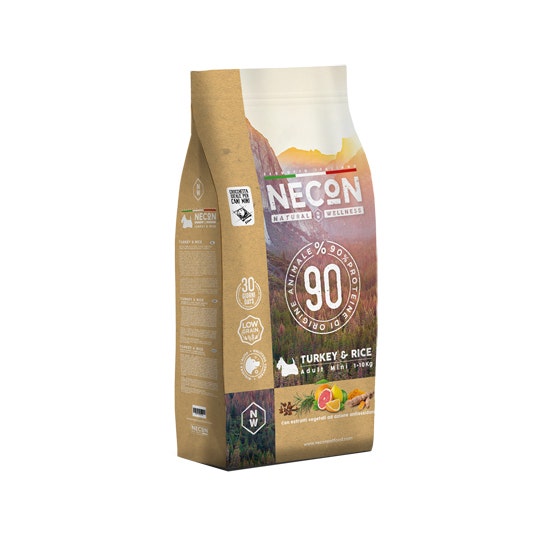 Necon NW Crocchette Cane Mini Tacchino E Riso Sacco 2Kg-1