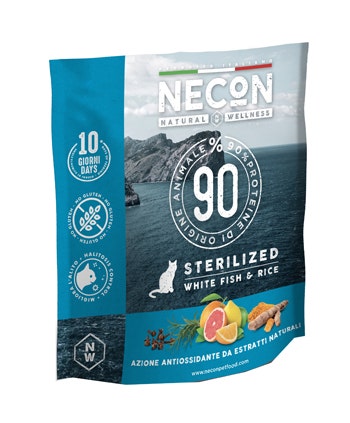 Necon Natural Wellness Sterilized White Fish E Rice Per Gatti 400g-1