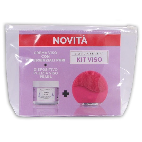 Naturbella Kit Crema Viso Idratante 50ml+Dispositivo Pulizia Viso Pearl-1