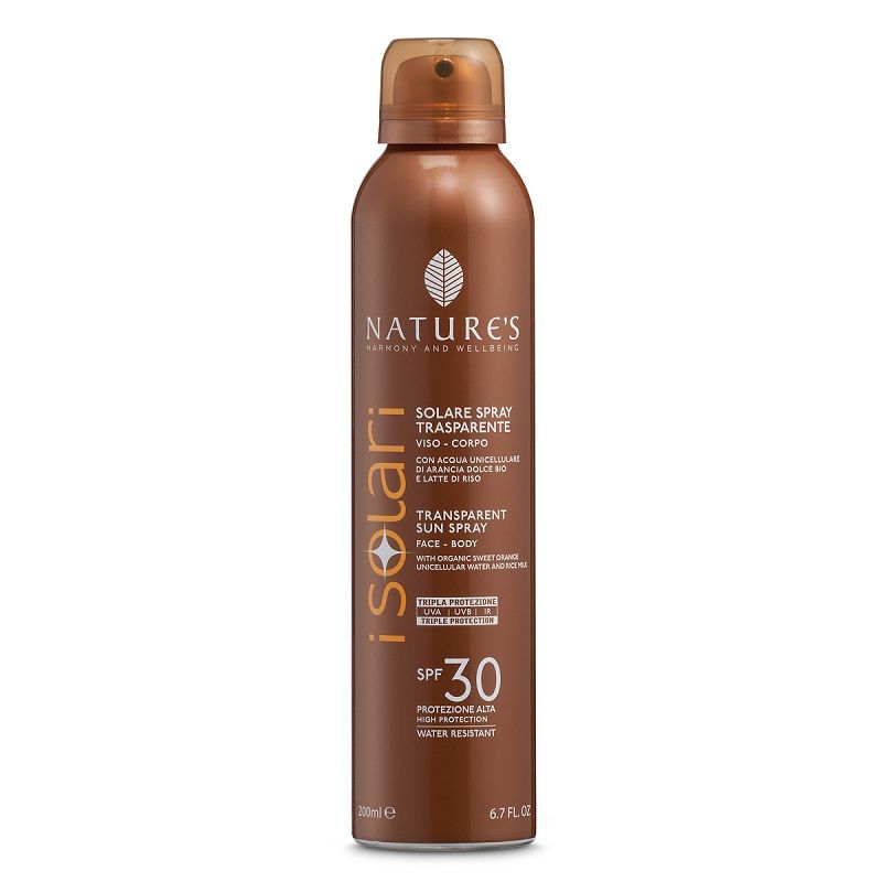 Nature's Spray Solare corpo trasparente SPF30 200ml-1