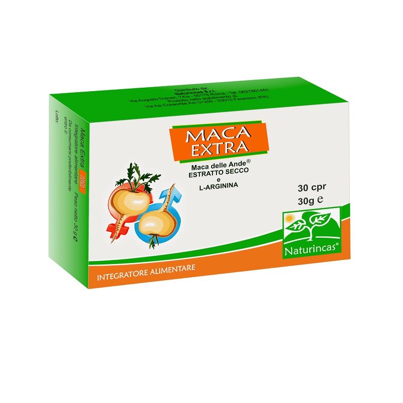Naturincas Maca Extra integratore tonico-adattogeno 30 compresse-1