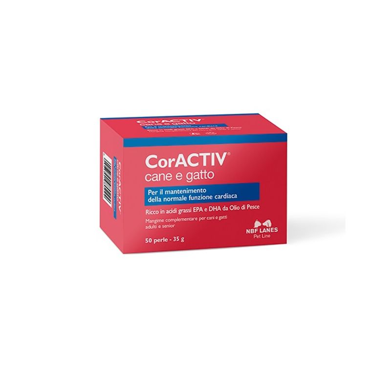 CorActiv Cane e Gatto per il mantenimento della normale funzione cardiaca 50 perle-0