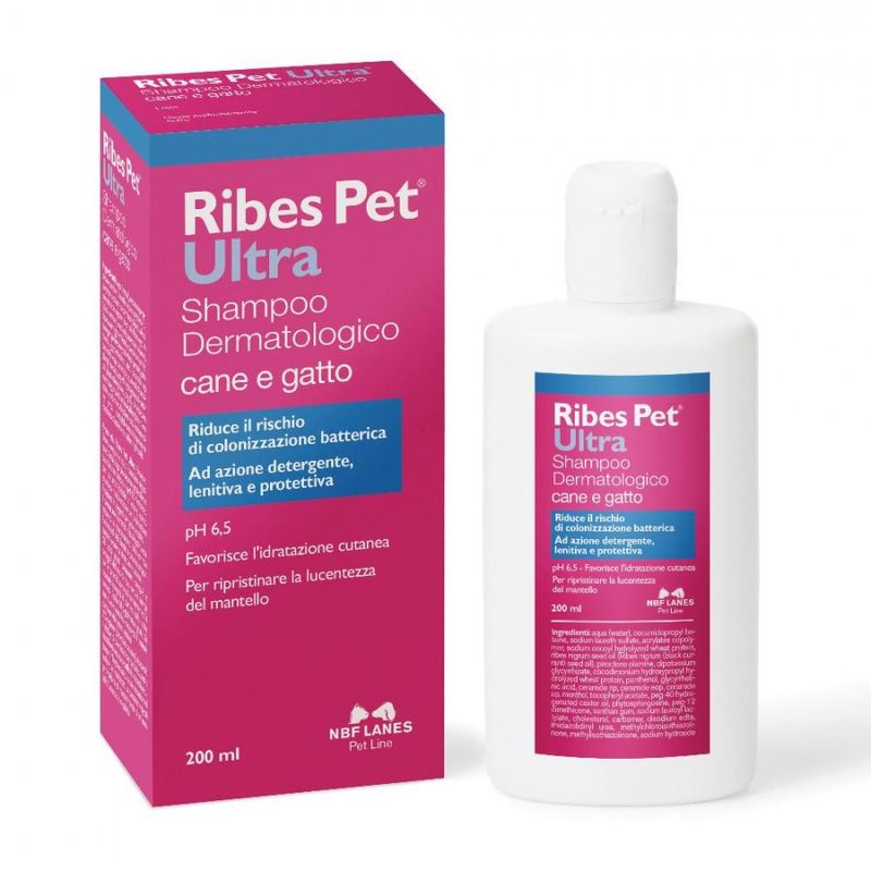 Ribes Pet Ultra Shampoo Balsamo Dermatologico Per Cani E Gatti 200ml-1