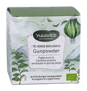 Neavita Gunpowder Tè verde biologico 15 filtroscrigno-1