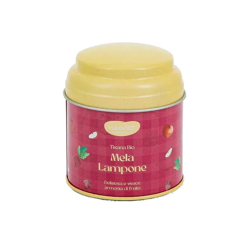 Neavita Infuso Mela E Lampone Bio In Barattolino Happy Fruits Rosa-1