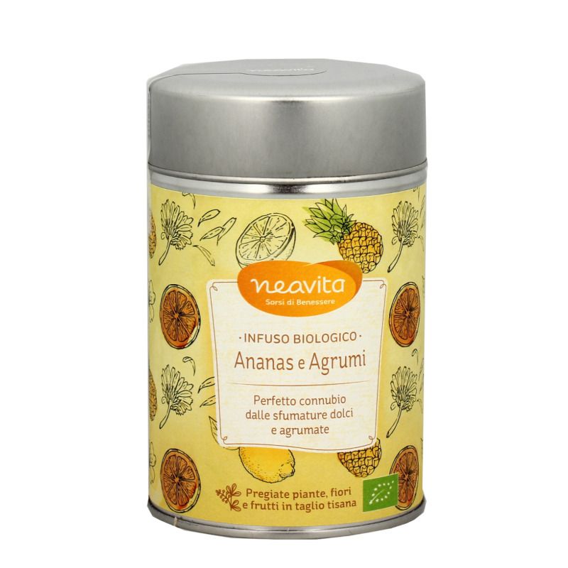 Neavita Silver Tin Ananas e Agrumi infuso BIO 100g-1