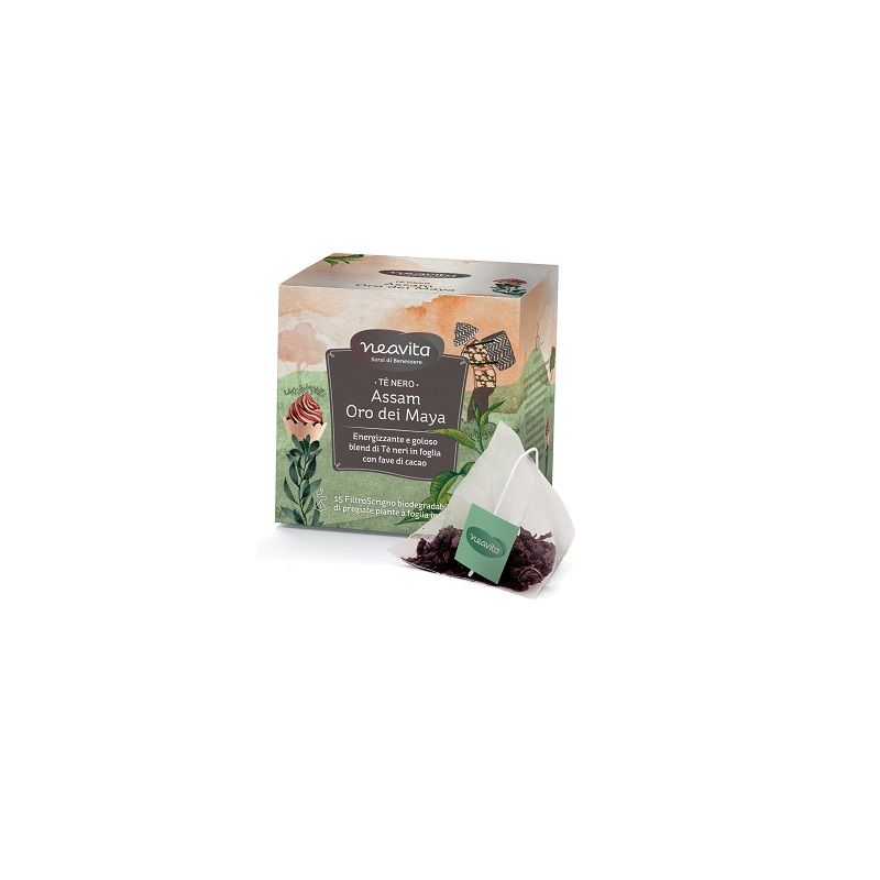 Neavita tè nero Assam Oro dei Maya 15 filtroscrigno-1