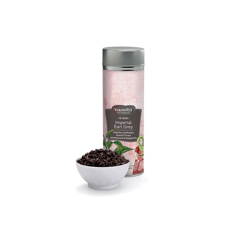 Neavita tè nero Imperial Earl Grey 60g silver tin-1