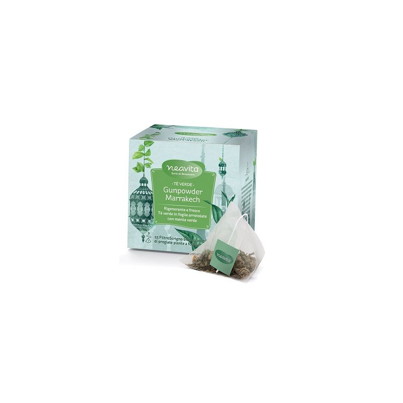 Neavita tè verde Gunpowder Marrakech 15 filtri scrigno-1