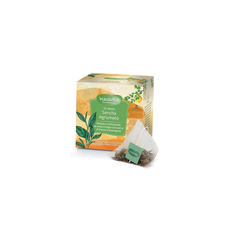 Neavita tè verde Sencha Agrumato 15 filtri scrigno-1