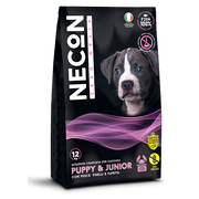 Necon Zero Grain Puppy E Junior Crocchette Pesce E Piselli Per Cani Cuccioli Sacco 3kg-1