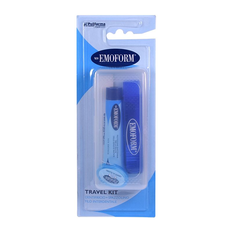 Neo Emoform Kit da Viaggio dentifricio + spazzolino + filo interdentale-1