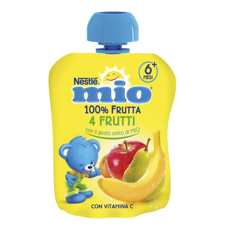 Nestlè Mio Merenda 100% Frutta 4 Frutti Da Spremere Pouch 90ml-1