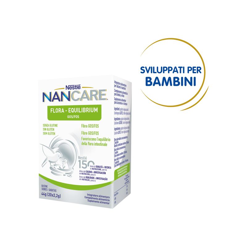 Nestlé Nancare Flora-equilibrium Integratore Per Lattanti E Bambini Dalla Nascita 20 Bustine Da 2,2g-5