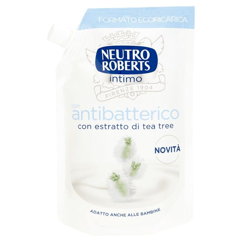 Neutro Roberts Detergente Intimo Antibatterico Con Tea Tree ricarica 400ml-1