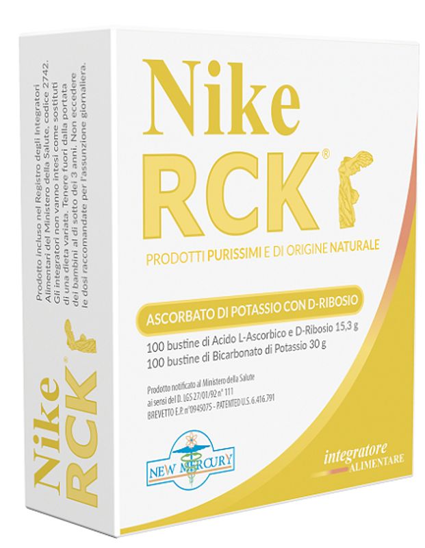 New Mercury Nike RCK integratore alimentare ascorbato di potassio 200 bustine-1