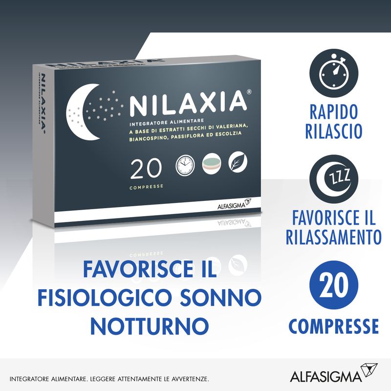 Nilaxia per un fisiologico sonno notturno 20 compresse-1