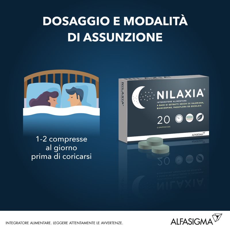 Nilaxia per un fisiologico sonno notturno 20 compresse-4
