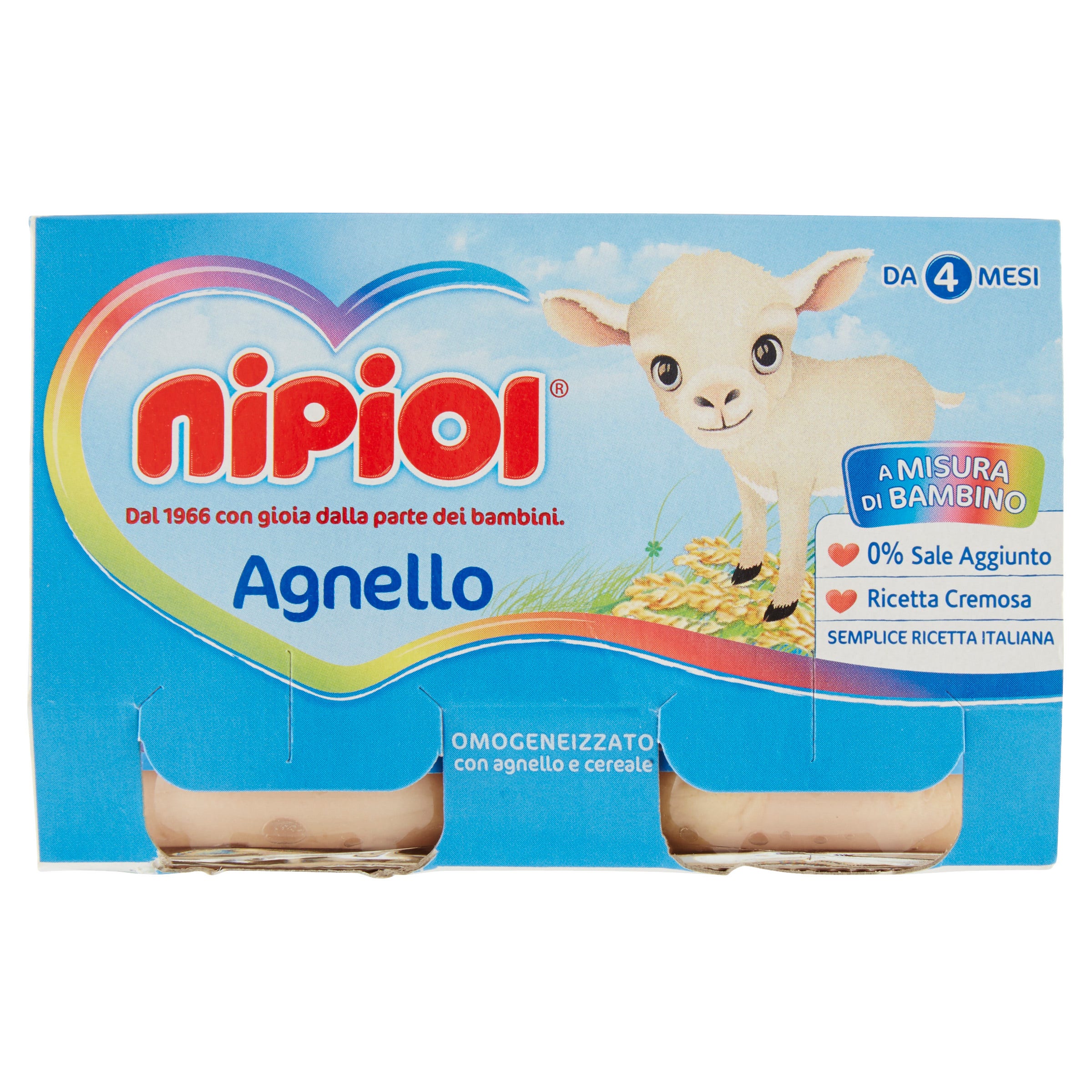 Nipiol Omogeneizzato Agnello 2x120g-1