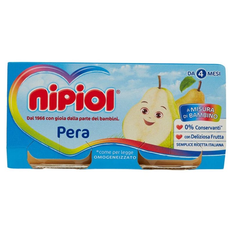 Nipiol Omogeneizzato Pera 2x80g 4Mesi+-1