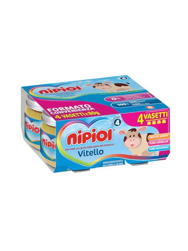 Nipiol Omogeneizzato Vitello 4x80g-1