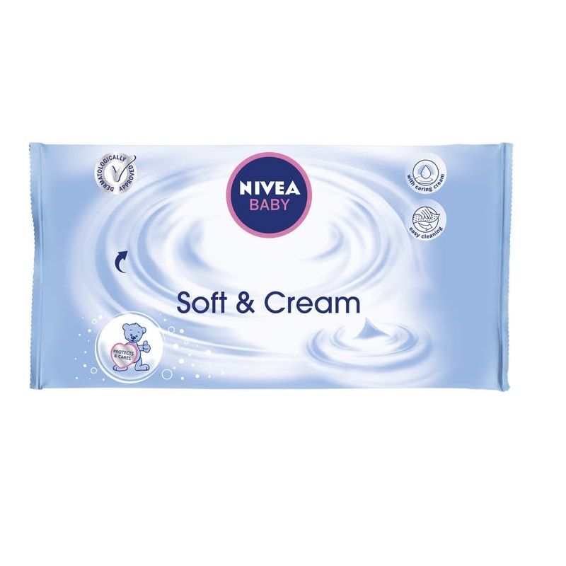 Nivea Baby Salviette Soft & Cream 63 Pezzi-1