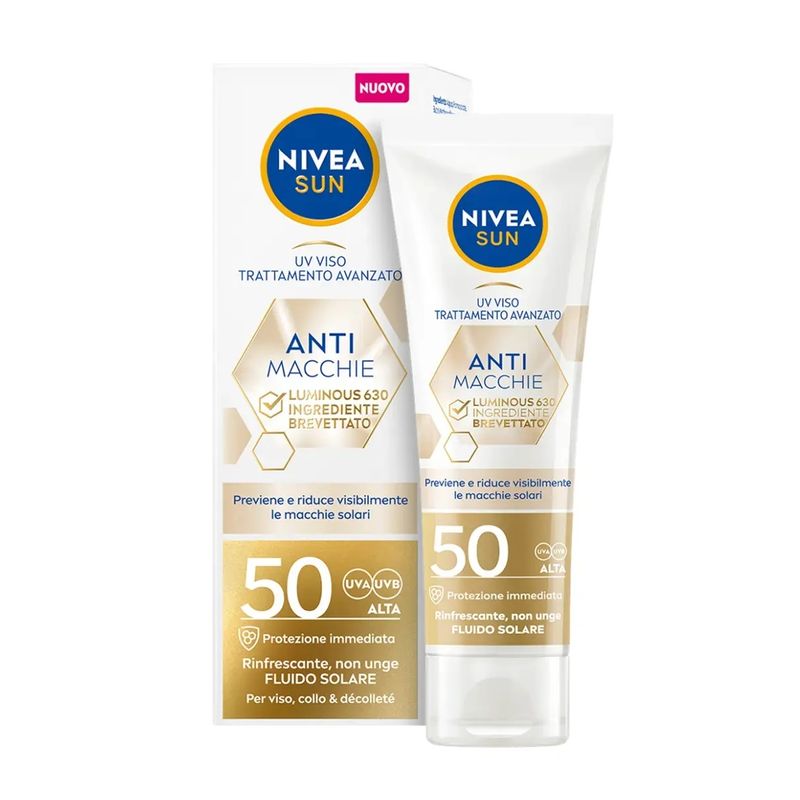 Nivea Sun UV Viso Anti Macchie Luminous 630 SPF50 fluido solare 40ml-1
