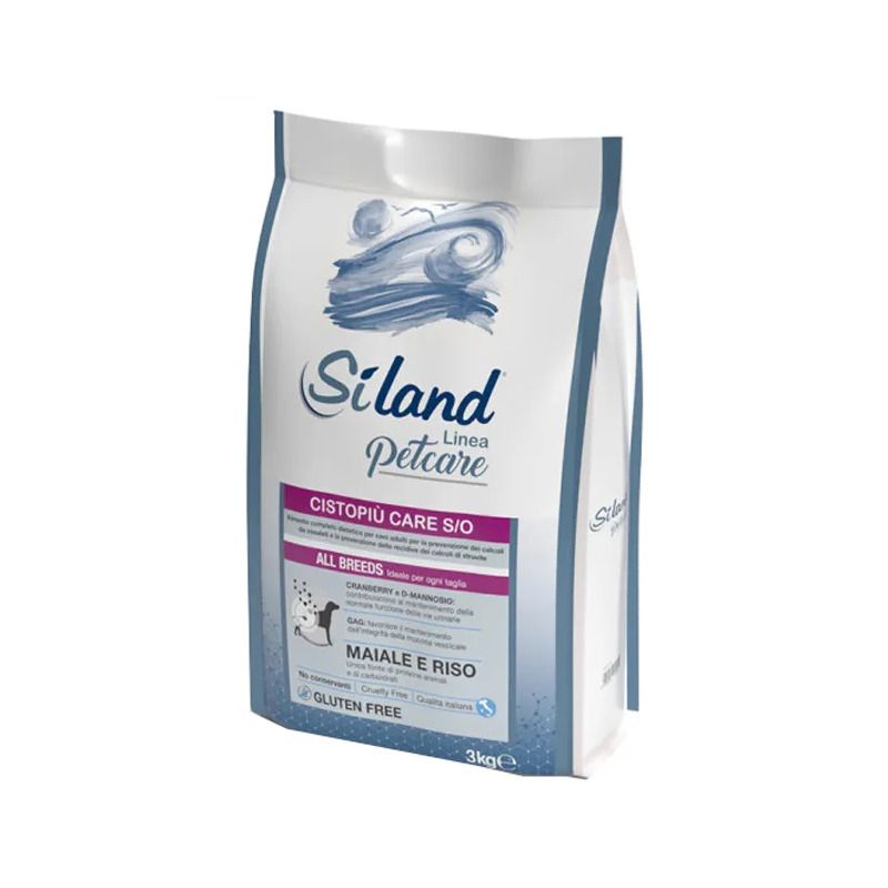 Siland Cistopiù Care Gusto Maiale E Riso Cibo Secco Cani Adulti Sacco 3kg-1