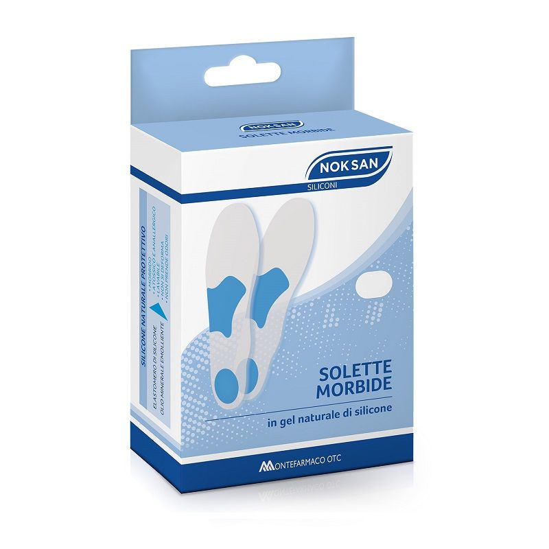 Noksan Solette morbide in gel naturale di silicone Taglia M 39/40 da 2 pezzi-1