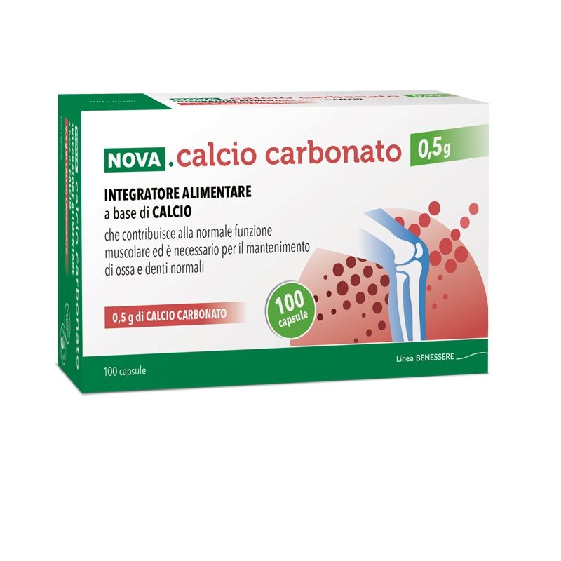 Nova Argentia Calcio Carbonato 100 Capsule-1
