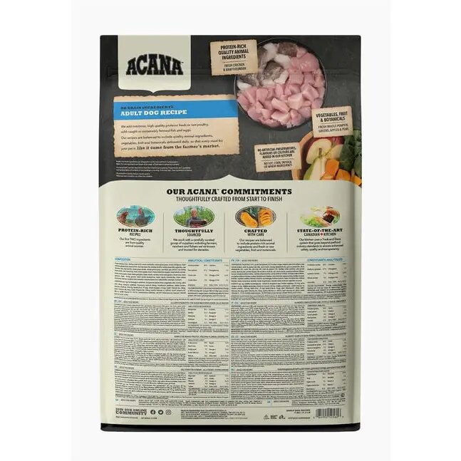 Acana Cane Adulto Recipe Crocchette Sacco 11,4kg-3