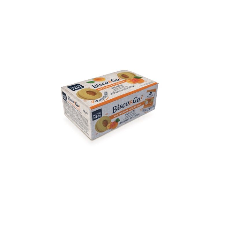 NT Food Nutrifree Bisco&Go con farcitura all'albicocca senza glutine 4X40g-1