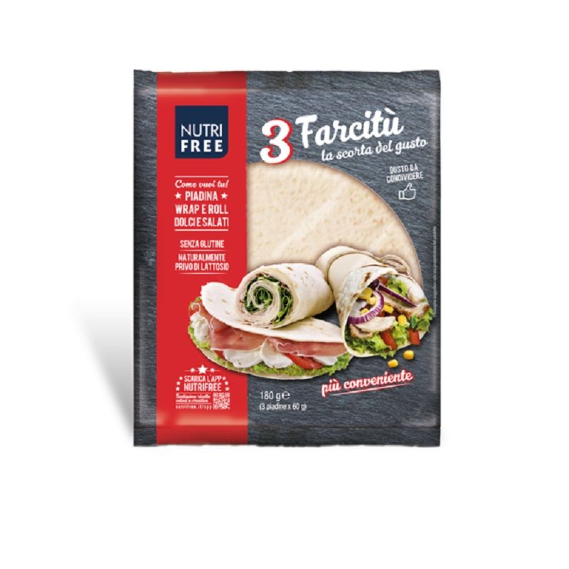 NT Food Nutrifree Farcitu piadina senza glutine 3x60g-1