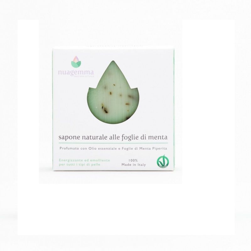 Nuagemma Sapone naturale alle foglie di menta 100g-1