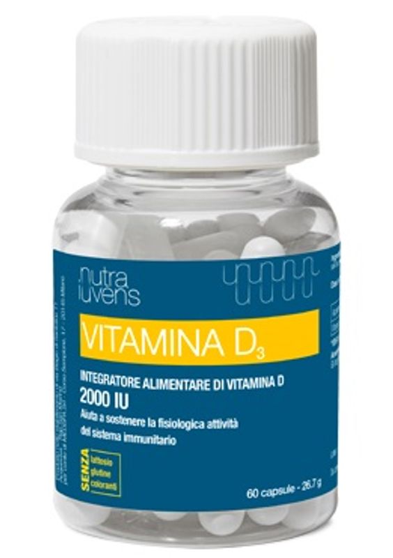 Nutraiuvens Vitamina D3 per il sistema immunitario 60 capsule-1