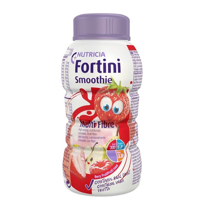 Nutricia Fortini Multi Fibre Smoothie Frutti Rossi 200ml-1