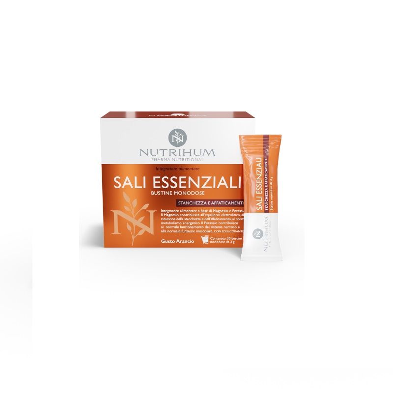 Nutrihum Sali Essenziali per stanchezza e affaticamento 30 bustine monodose gusto arancia-1