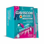 Gaviscon Bruciore e Indigestione sospensione orale gusto menta 48 bustine-1