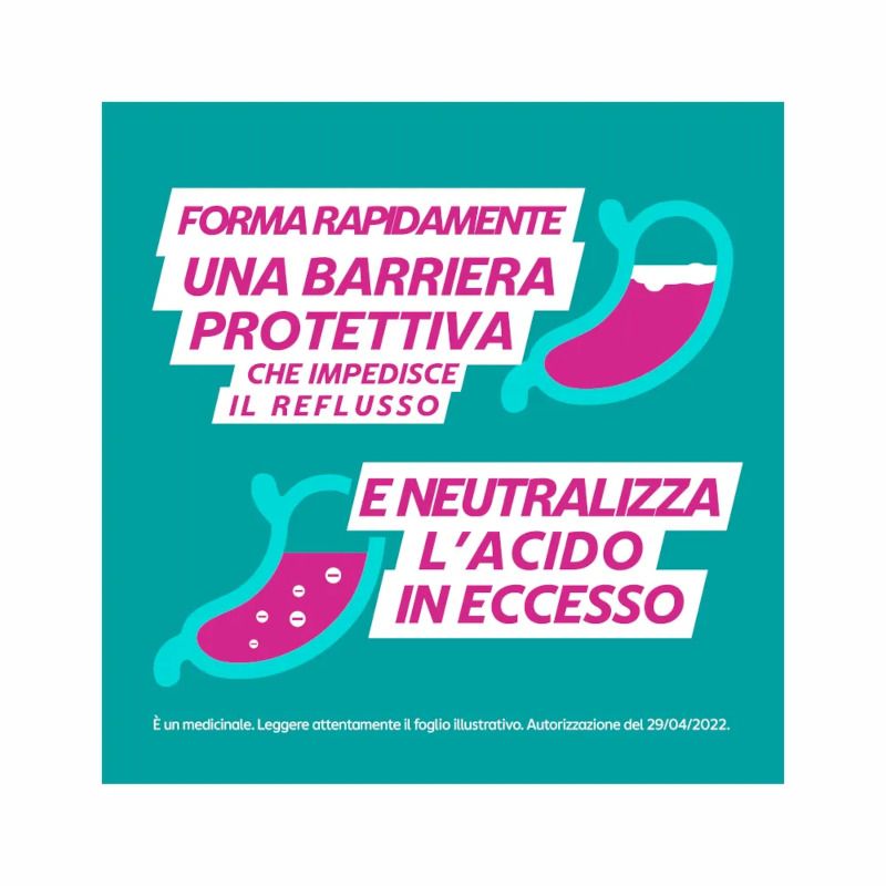 Gaviscon Bruciore e Indigestione sospensione orale gusto menta 48 bustine-3