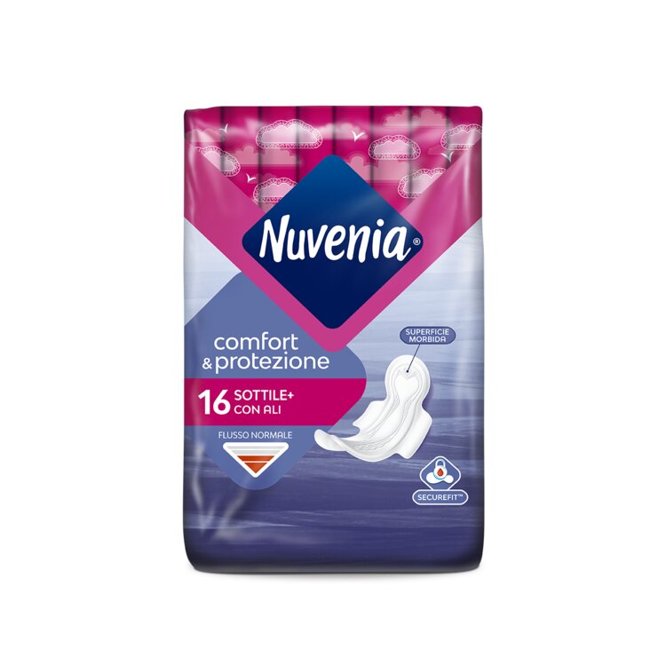 Nuvenia Sottile Normal Con Ali 16 Assorbenti-2