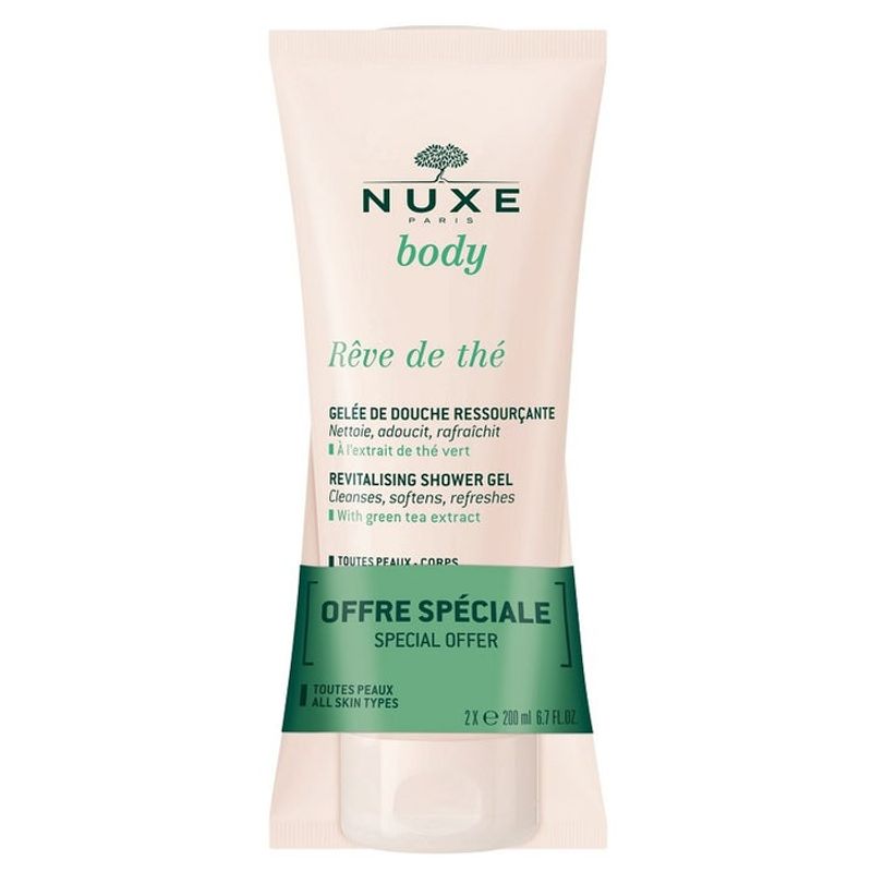 Nuxe Rêve De Thé Gel Doccia Rigenerante 2x200ml-1